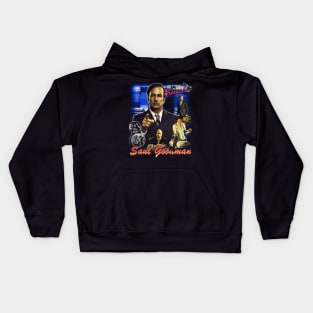 Saul goodman vintage 90s bootleg design Kids Hoodie